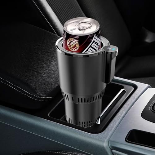 Image of Smart Car Heater & Colder Cups|Car Cup Holder|Quick Thermal Heating Cups|Car Refrigerator Quick Cooling Cups|Suitable for Most Cars,Chirstmas Gift for Men /Women,Black