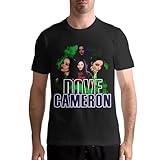 QANCOSI Doves Musics Cameron Shirt Men's T-Shirt Classic Short Sleeve Top Fashion Tee Small Black