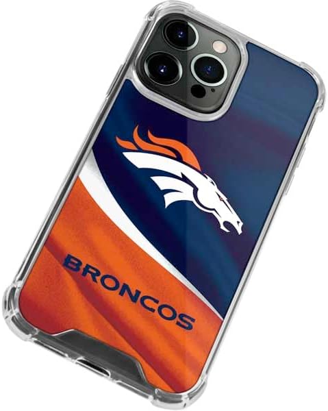 Skinit Clear Phone Case Compatible with iPhone 13 Pro Max - Officially Licensed NFL Denver Broncos Design
