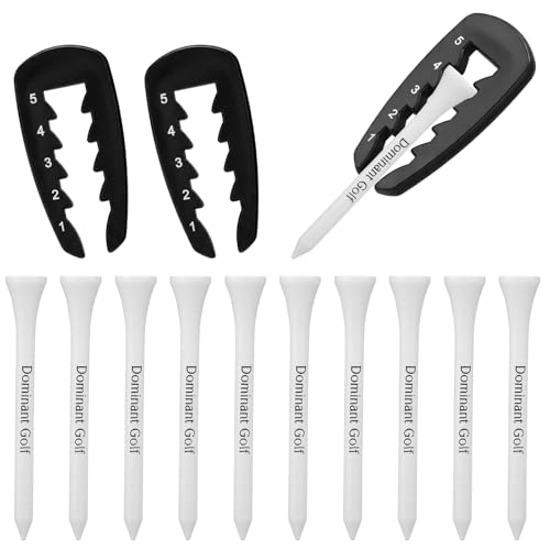 LaRandom 3 Pcs Adjustable Golf Tee Height Tool with 20
