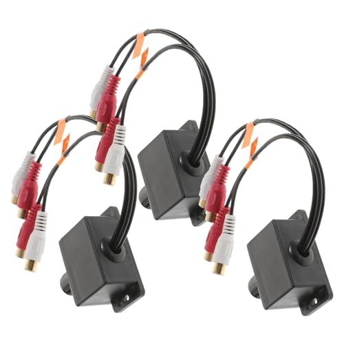 Bouton de réglage volume basse stable et précis pour amplificateur de voiture, 3 pièces