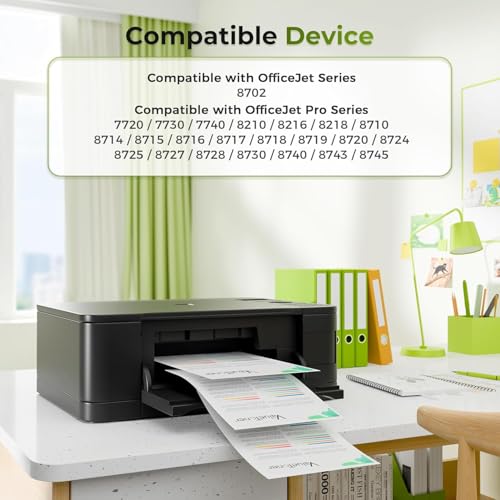 Image of 952XL Ink Cartridges Combo Pack High Yield for HP 952 XL Replacement 3-Pack | Works for OfficeJet Pro 8720 7740 8740 7720 8715 8702 Printer