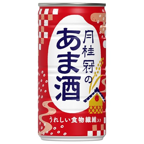 【酒粕の風味/食物繊維入り】月桂冠 月桂冠のあま酒 缶 190g×30本
