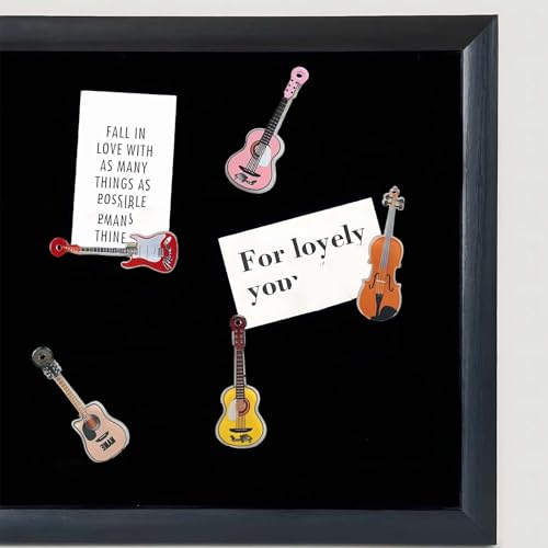 Set de 10 imanes decorativos de guitarra miniatura 3