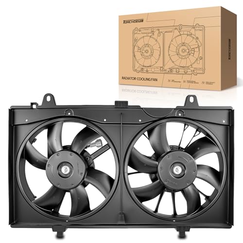 Torchbeam Engine Cooling Radiator Fan Assembly Compatible with Nissan Sentra Models 2007-2012 Radiator Cooling Fan Kit Replacement 620-455 21481ET000