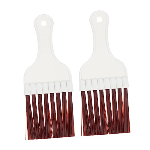 EXQUIMEUBLE 2個エアコン用フィンクリーナーブラシ コイル 冷却器 コンデンサー対応 簡単お手入れの掃除道具 家用フィン清掃用具 使いやすいデ