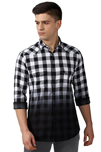 Image of Van Heusen Men's Checkered Slim Fit Shirt