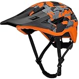 Favoto Mountain Bike Helmet - Dual Shell Lightweight MTB Helmet Bicycle Helmet Adjustable for Adults Men Women Youth CPSC Certificated, Camouflage Orange