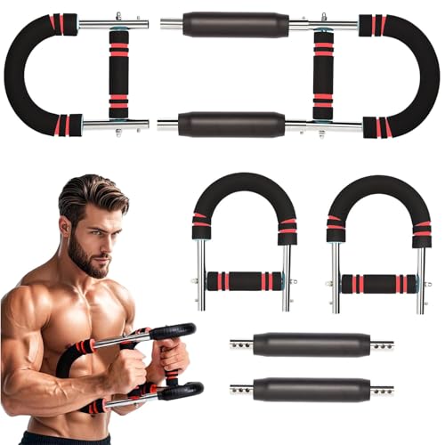 Chest Exerciser for Men,Twister Arm Trainer,Adjustable Chest Trainer Men,Arm Exercise Equipment,Chest Workout Equipment,Portable Spring Resistance for Home Workout Equipment(Red)