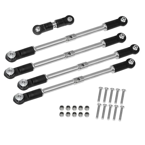 XinGeeek Stainless Steel Tie Rod Turnbuckles Set for Arrma 1/8 6S Kraton Outcast 1/7 Big Rock RC Car Upgrade Parts