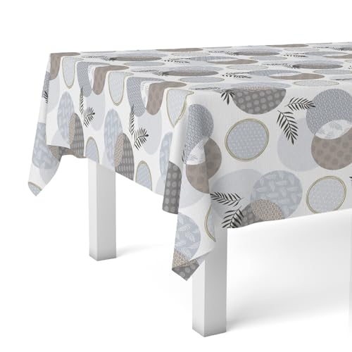 Martina Home Lens Nappe en Toile Cirée Blanc 180 x 140 cm