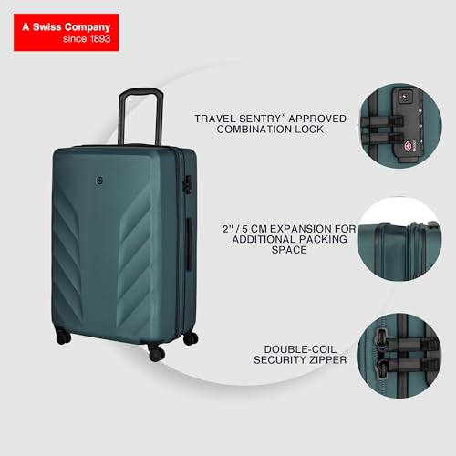 Image of WENGER, Motion, Large Hardside Check-in Suitcase, 135 litres, Deep Lake, 612710, Swiss Designed