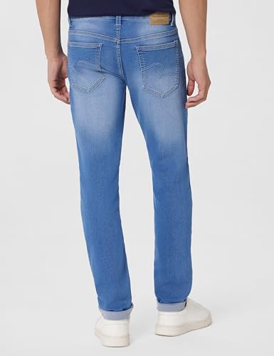 Image of Spykar Men's Ricardo Straight Fit Mid Rise Casual Jeans
