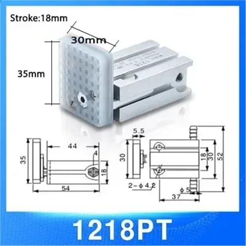 Vérin de préhension pneumatique 1218PT pour manipulateur de précision avec micro-interrupteur