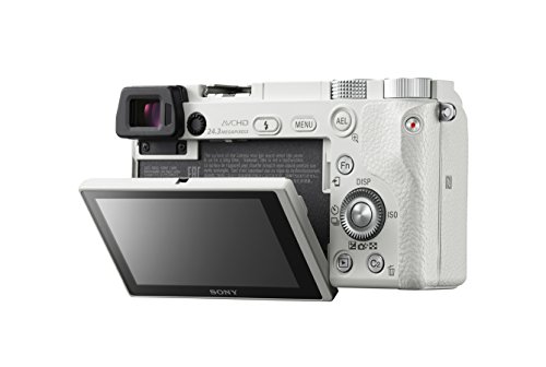 Sony Alpha 6000 Systemkamera (24 Megapixel, 7,6 cm (3 Zoll) LCD Display, Exmor APS-C Sensor, Full HD, High Speed Hybrid AF) weiß
