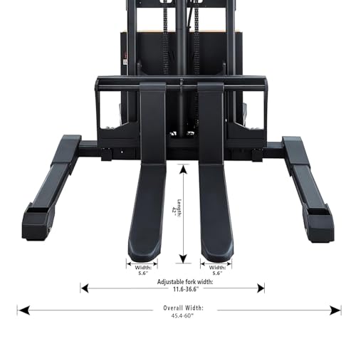Electric forklift warehouse