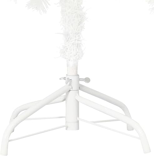 Miniatura 6 de Christmas Tree, Pre-lit 7.9 ft White PE Steel Plastic Cone-shaped, for Indoor Outdoor Living Room