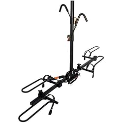 Swagman XTC2 Hitch Mount Bike Rack – Platform Carrier for 2 Bikes, Ratcheting Hook System, Compact Clam-Shell Folding Design | Platform Carrier for 2 Bikes, Ratcheting Hook System, Compact Clam-Shell Folding Design, 1-1/4