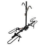 Swagman XTC2 Hitch Mount Bike Rack – Platform Carrier for 2 Bikes, Ratcheting Hook System, Compact Clam-Shell Folding Design