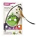 SmartKat (2 Count) Feather Whirl Electronic Motion Wand Cat Toys, Includes (2) Extra Wands, Battery Powered - Green, 2 Count