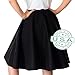 Hip Hop 50's Shop 1950s Adult Poodle Skirt Costume for Women (Black M/L)