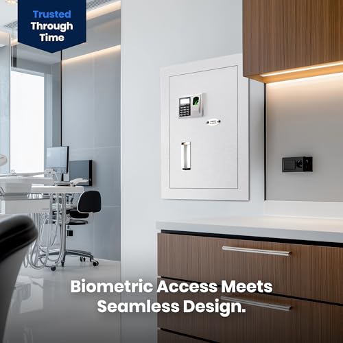 Viking Security Safe VS-52BLXW Heavy Duty Hidden in Wall Safe Biometric Fingerprint