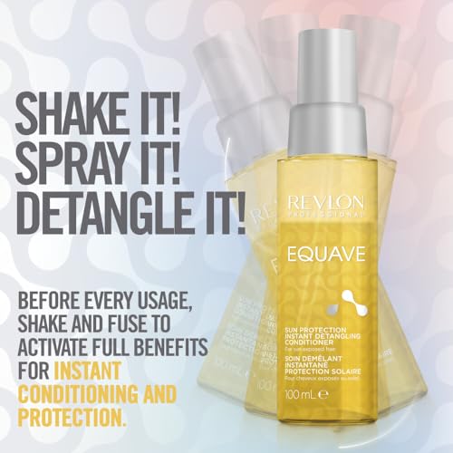 REVLON PROFESSIONAL EQUAVE SUN PROTECTION BI-PHASE DETANGLING CONDITIONER FOR SUN-EXPOSED HAIR, UV Protection For Hair, Sun Protection For Hair, Leave-In Conditioner With Sun Protection, 100ml - Image 5