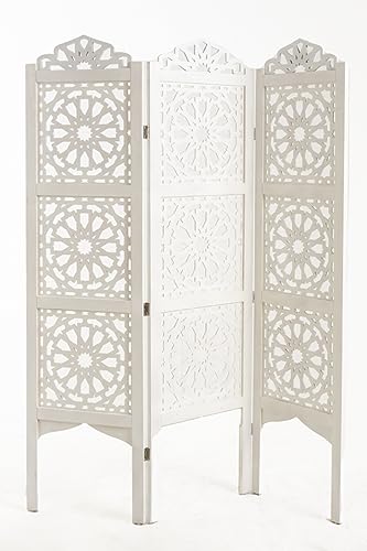 Regalos Miguel - Biombos - Biombo Alhambra Madera Blanco