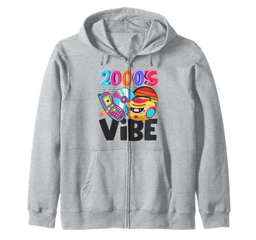 2000s vibe 2000s vintage two-thousands retro 00s Zip Hoodie