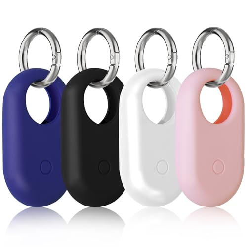 Image of VINEST Smarttag2 Case, 4Pcs Silicone Protective Case for Galaxy SmartTag 2 with Keychain Ring, Scratch and Drop Protection for Galaxy SmartTag 2023, Not Affect Functionality