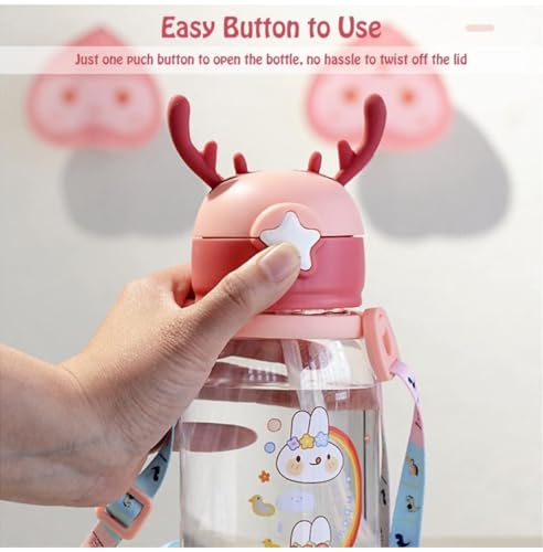 Image of Pack of 6 Water Bottles Sippers for Kids, Birthday return gifts for Kids Party, Return Gift Items for Boys and Girls Age 2,3,4,5,6,7 + Years Old