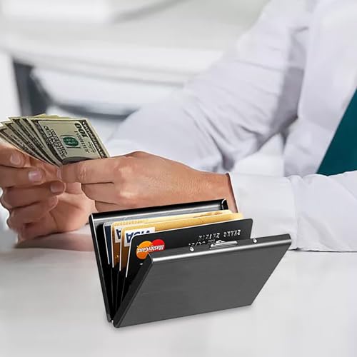 - Porte de Carte de - Organisateur de Cartes en Aluminium léger Slim Widet – vue 9