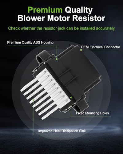 Image of SCITOO Air Conditioning HVAC Blower Motor Resistor for 2007-2011 for Buick Lucerne,for Cadillac CTS,for Chevrolet Silverado,for GMC Yukon XL 1500,for Pontiac Torrent,for Saturn Outlook,for Suzuki XL-7