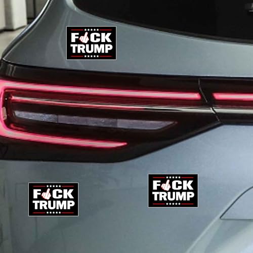 Image of 100 Pcs Fuck Trump Sticker Anti Trump Funny Trucks Window Laptop Decal Sticker 3X2 in