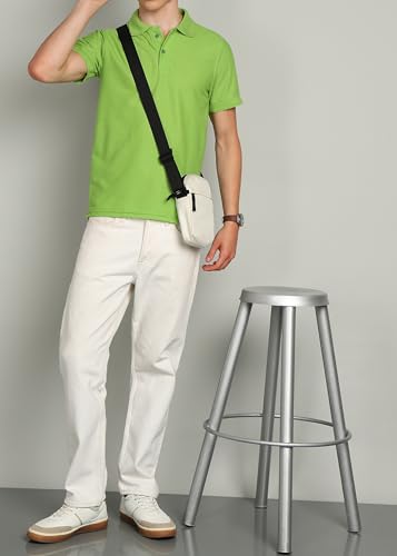Image of INKKR Men's Polo Neck Half Sleeve Solid T-Shirts