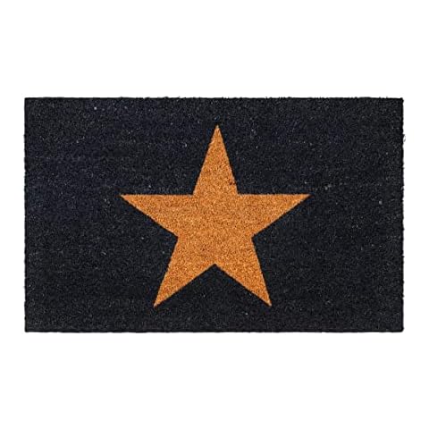 Maine Furniture Co. Reverse Star Coir Door Mat Standard Cover
