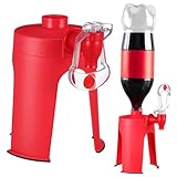 Kreativer Getränkespender mit Robuster Desktop Trinkbehälter für Kohlensäurehaltige Getränke für Partys Hause Rot
