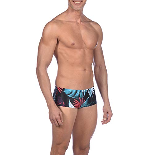 ARENA Men's Tropical Leaves Low Waist MaxLife Swim Short Swimsuit3