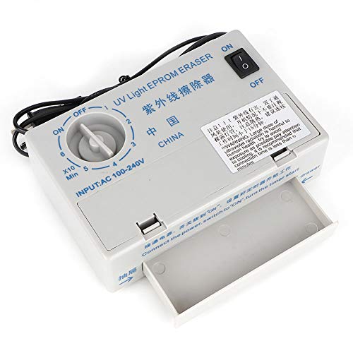 UV EPROM Eraser, Professional Stable 60min Mechanical Timer EPROM Eraser, for UV curing Small Objects Erasing Semi-conductor Chip 40pin, 32pin, 28pin DIP IC