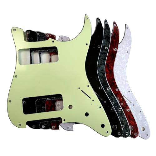 2 P90 Pickup Guitar Pickguard for Fit Fender Stratocaster P90 2 Pickup Strat Guitar Pickguard Replacement Parts with Mounting Screws
