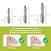 Bukihome Adjustable Hammer Toe Corrector - 6 Pack Broken Toe Wraps - Hammer Toe Straightener for Women - Toe Splints for Crooked Toes, Curled Toes, Bent Toes - (Multi-Size, Gray)