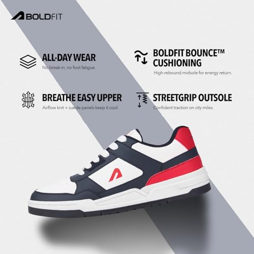 Image of Boldfit Sneakers for Man Lightweight Shoes for Men Comfortable Sneakers for Men Air Mesh Casual Shoes Mens Soft Cushion Insole Lace Up Casual Boys Shoe Sneaker DripBloc