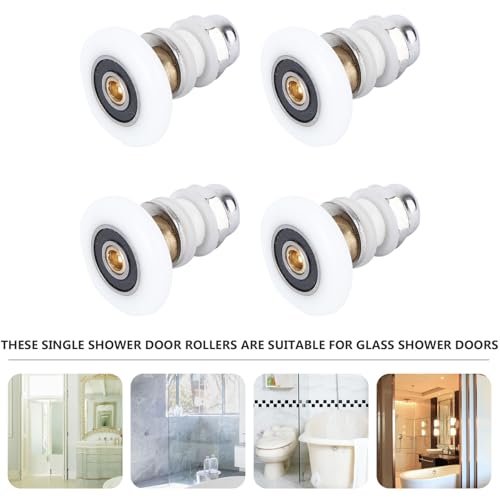 Rodillos para puerta de ducha de 28mm eccéntricos fabricados con materiales resistentes 4