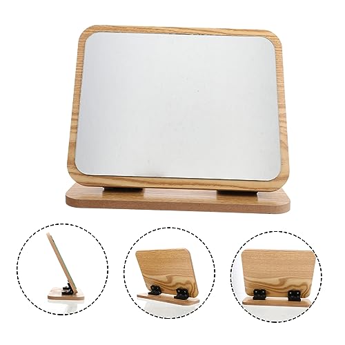 Espejo de Maquillaje de Madera Plegable para Mesa miniatura 5