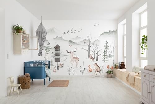 Komar Cozy Woods IAX8-0034 Non-Woven Photo Wallpaper Size: 400 x 280 cm (Width x Height), Bunt - Image 2