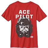 Boy's Star Wars Resistance Stormtrooper Helmet T-Shirt - Red - Small
