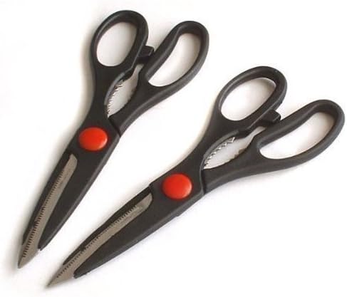 Heavy Duty Scissors X 2 Ideal For Kitchen Or Garden Use Steel Blades