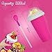 Slushie Maker Cup, Magic Quick Frozen Smoothies Cups for Homemade Milk Shake Ice Cream Maker, Cooling Cup, Double Layer Squeeze Slushy Maker Cups, Birthday Gifts for Friends,Family(Pink)