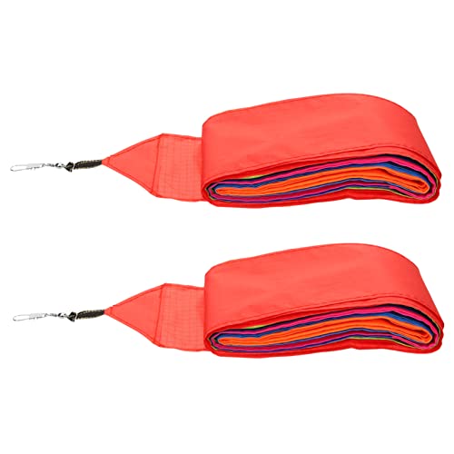 BRIGHTFUFU 2Pcs Colorful Kite Tails Streamers Outdoor Kite Accessories for Enhanced Flying Experience Vibrant Streamers for Kites for Outdoor Activities and Fun