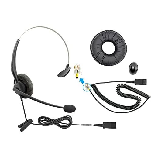 RJ9 Cisco Phone Headset for Cisco IP Phone 6941 6945 6961 7940 7942 7945 7960 7962 7970 7971 More, Noise Cancelling Mic Plus 3.5 mm Connector